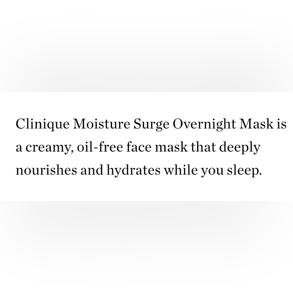 Clinique ~ Moisture Surge Overnight Mask ~ 3.4 fl oz ~ Unused & unopened - Picture 2 of 8